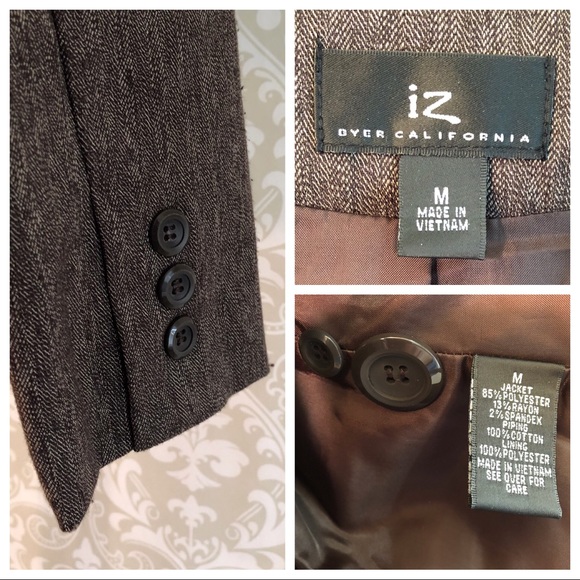 IZ Byer brown blazer with great details - Picture 3 of 7